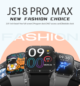 2025 Vierkante Scherm Horloge Smart Android Ios Js18 Pro Max Smart Watch Hartslag Bloeddruk Fitness Tracker Sporthorloge - Product Image 2