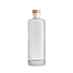 Vente en gros de bouteilles de liqueur en verre super flint de 750 ml avec <span class=keywords><strong>bouchon</strong></span> en liège, impression d'écran, logo personnalisé, vodka, whisky, gin, tequila, brandy - Product Image 4