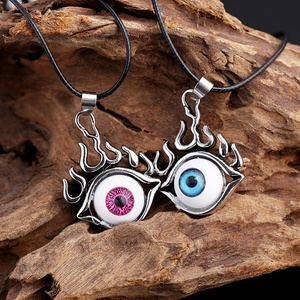 Collana <span class=keywords><strong>con</strong></span> Ciondolo Occhio Stile Goth Punk, Cornice Occhi del Diavolo, Collane Vintage Rock, Gioielli Regalo per Uomo - Product Image 1