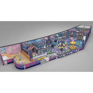 Kinderen Commerciële Speeltoestellen Fabrikant Indoor Speeltuin Glijbaan Speelgoed En Ballenbad Faciliteiten