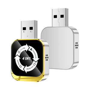 Adaptateur CarPlay sans fil 4 en 1, dongle CarPlay Android Auto, USB Plug and Play, AirPlay MirrorLink pour voitures équipées de CarPlay filaire d'origine - Product Image 1