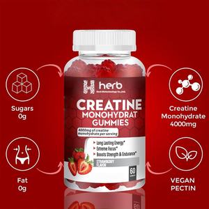 OEM/ODM Private Label Energy Dietary <b>Supplement</b> <b>Pre</b>-<b>Workout</b> Gummy with Creatine Monohydrate Boosts Strength & Endurance - Product Image 6
