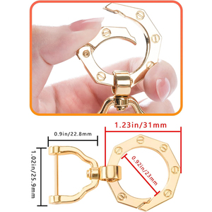 Étui de clé de voiture à bordure dorée, trè<span class=keywords><strong>s</strong></span> vendu à l'international, porte-clé<span class=keywords><strong>s</strong></span> exquis, pendentif, best-seller Amazon, vente en gros - Product Image 5
