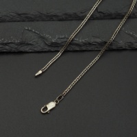 Chaîne pour homme en argent sterling 925, modèle queue de renard, 2 mm, 2,5 mm, 3,5 mm