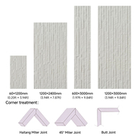 Lembaran Ubin Veneer Batu Fleksibel Selin 3D Modified Clay - Desain Modern Tahan Api & Tahan Air