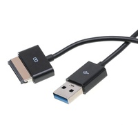 Câble de charge et de données USB 3.0 noir de 1 m à 40 broches pour tablette Asus Eee Pad Transformer TF101