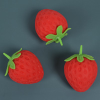 Gl Aardbei Squishy Fidget Toy Superzacht Langzaam Stijgend Angstverlichtend Zintuiglijk Speelgoed Grappig Fruit Knijpbal Trending Squishy Speelgoed