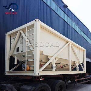 Conteneur de silo à ciment portable avec système de déchargement de sacs jumbo et système d'alimentation automatique pour centrale à béton - Product Image 6