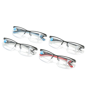 Lunettes de lecture multifocales anti-lumière bleue à demi-monture, personnalisables avec logo, pour hommes et femmes, collection 2026 - Product Image 4