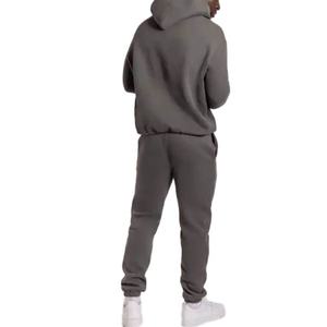 Vente en gros de survêtements de haute qualité 100% coton, ensemble de sweat-shirt et de jogging épais personnalisé, survêtement de sport pour hommes, survêtements pour hommes - Product Image 3
