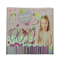 XingXin Ensemble de bandeaux DIY tendance pour filles et enfants, avec logo personnalisé, accessoires de cheveux faits main, kit de matériaux de conception, emballé en boîte