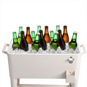 Maximisez votre capacité de stockage à froid : Grande glacière portable thermique à panneaux solaires de 40 L avec pieds en fer renforcés et design moderne - Product Image 1