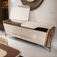 Buffets en bois salon armoire de rangement gris luxe Buffet armoire Buffet moderne côté armoire Buffet Table meubles