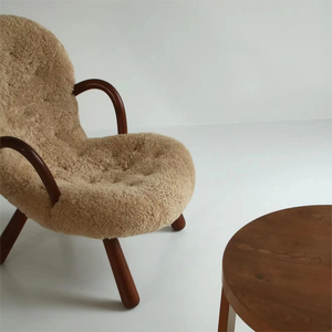 现代网络流行单人躺椅休闲豆袋沙发羊绒面料卧室客厅阳台使用 - Product Image 3