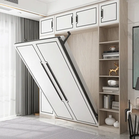 Armoire de rangement lit de rangement pliable en bois lit mural escamotable lit gain de place pour bureau chambre hôtel adolescent