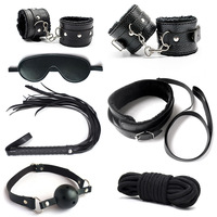 Kit de 7 pièces en peluche pour jeux érotiques SM, ensemble de bondage BDSM, accessoires fétichistes, étanches, de haute qualité, pour couples et femmes
