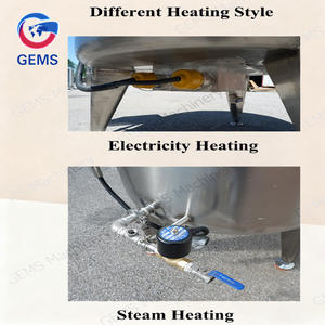 Tanque pasteurizador de jugo de fruta semiautomático de alta productividad GEMS 380V 9000W con capacidad de 100L-1000L para uso a granel - Product Image 2