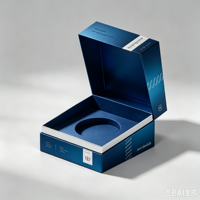 Boîtes rigides personnalisées haut de gamme avec revêtement UV, gaufrage, fermeture magnétique, doublure en éponge, emballage avec logo pour cosmétiques, parfums, bougies, cadeaux