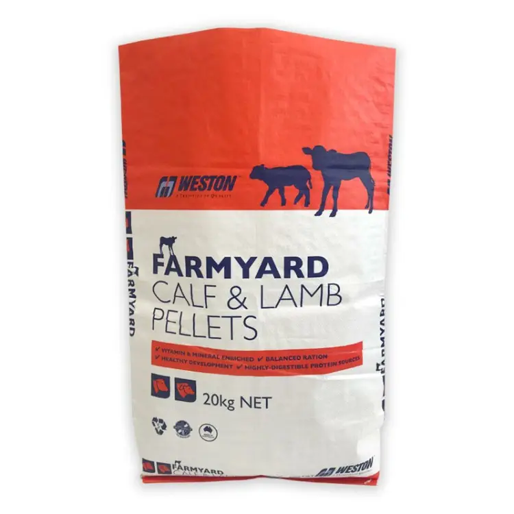 Ламинированный ПП тканый мешок с принтом корма для животных, едп