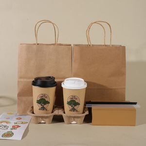 Bolsa de Regalo de Papel Kraft, Bolsa Comercial con Logotipo Personalizado, Publicitaria, con Asa, de Cartón Blanco Grueso, para Llevar, Acepta Personalización - Product Image 6