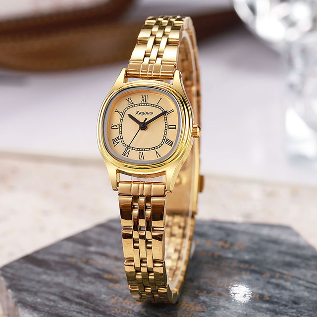 KQN022  Women's Watch Gold High-end Feeling Niche Student Light Luxury Quartz Watch