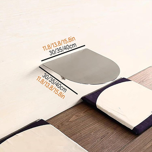 Tavolino da Caffè Moderno Pieghevole per Camera da Letto, Tavolino Laterale <span class=keywords><strong>in</strong></span> Acciaio da Parete per Soggiorno - Product Image 5