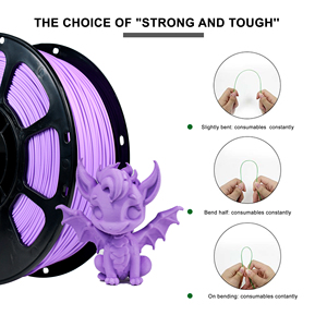 Filament PLA+ Mat IBOSS en Gros pour Imprimantes 3D, Couleur Lilas Violet, 1,75 mm/2,85 mm, 1 kg, Compatible avec Diverses Imprimantes 3D - Product Image 5