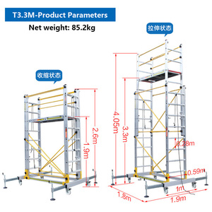 Hợp kim nhôm nhanh chóng khóa gấp giàn giáo cho thiết lập sự kiện 2-8m Chiều cao - Product Image 4