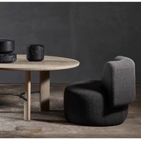 Fauteuil individuel de luxe au design scandinave moderne, écologique, doux, pour la maison, le bureau, le salon, la salle de sport, élégant et relaxant
