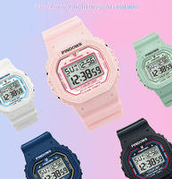 Neue günstige Unisex-Mode-Sport-Digitaluhr aus Kunststoff, wasserdicht, Geschenk für Verliebte