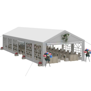 Tentes de réception imperméables et résistantes aux intempéries, tentes blanches pour événements, tentes extérieures pour mariages et événements d'entreprise - Product Image 3