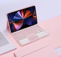 Casing Keyboard Nirkabel BT dengan Touchpad untuk Xiaomi Redmi Pad Pro 12.1/Poco Pad 12.1, Bahasa Prancis Rusia Korea Spanyol Model Scissor