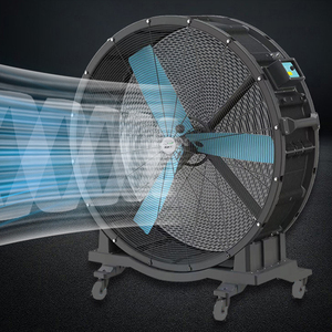 Chăn Nuôi Hệ Thống Thông Gió 22000 Mét Khối Mỗi Giờ Nam Châm Vĩnh Cửu Fan Xách Tay Heavy Duty Trang Trại Quạt Sàn Với Bánh Xe - Product Image 2