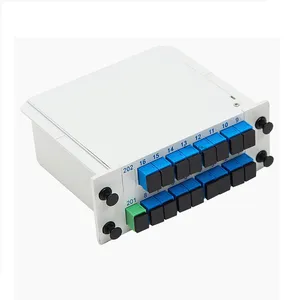 FBT Splitter 2x2 Cassette plc 1x24 diviseur de boîte lgx avec boîte en métal standard lgx