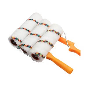 ลูกกลิ้งทาสีลายทางหลากสี ขนาด 9 นิ้ว ขนแปรงโพลีเอสเตอร์ ด้ามจับขนาดใหญ่ สำหรับใช้ทาสีและงานฮาร์ดแวร์ - Product Image 3