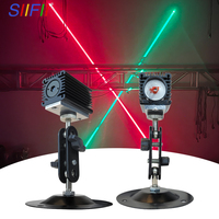 Projecteur de club de DJ d'intérieur LED lumières de scène Halloween noël anniversaire fête de mariage décorations de bar effets laser croisés