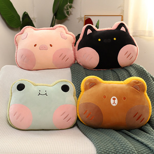 Stock pronto coperta da viaggio 3 in 1 simpatico <span class=keywords><strong>Set</strong></span> di cuscini avvolgenti in peluche per il campeggio o l'ufficio del treno dell'aeroplano - Product Image 4