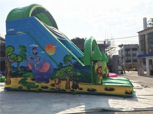 Jouet gonflable pour enfants, livraison gratuite en chine, location de fête, business, petite voie, extérieur de zoo, <span class=keywords><strong>avec</strong></span> filet de sécurité et arche - Product Image 4