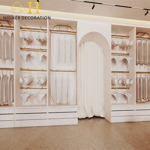 Meuble de magasin de lingerie minimaliste moderne avec vitrine, vitrine, présentoir pour soutien-gorge, logo personnalisé avec lumière LED - Product Image 6