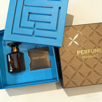 Confezione Regalo di Lusso per Profumi con Inserto per 2 Flaconi, Scatola in Carta Patinata Stampata Personalizzata, Set di Fragranze OEM all'Ingrosso