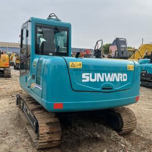 Miniexcavadoras Usadas Sunwar SWE90E Swe60 Swe70 Swe 80 SWE35F Maquinaria de Movimiento de Tierras de Shanghái Buen Estado Pocas Horas - Product Image 3