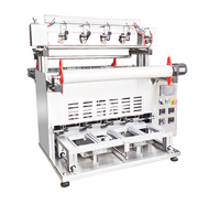 Machine de scellage de gobelets pneumatique semi-automatique pour cartons de boissons, produits chimiques et de consommation, haute productivité, certifiée CE