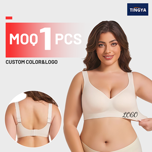 Su misura Sexy grandi tette <span class=keywords><strong>reggiseno</strong></span> Soutien Gorge Push up imbottito senza fili morbido di supporto Anti-Sagging <span class=keywords><strong>reggiseno</strong></span> <span class=keywords><strong>Minimizer</strong></span> donna - Product Image 2