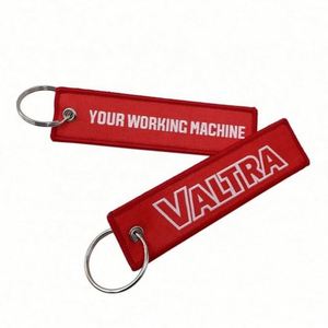 High Quality Custom Fabric Embroidery Crew Keychain Embroidered Flight Keyring - Product Image 2
