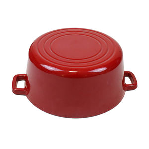 Plaque de cuisson en fonte 2 en 1, Logo personnalisé, en fonte émaillée, four néerlandais à Double usage avec couvercle de cuisson - Product Image 6