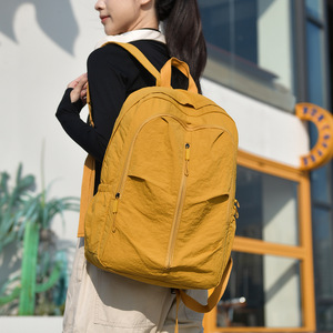 Women's <b>Backpack</b> <b>Large</b> Capacity Folding Outdoor Travel Casual Solid Color Lightweight <b>Backpack</b> For Hiking Camping Leisure - Product Image 2