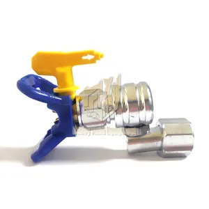 7/8 Inch Thread 180 or 360 Degree Rotation Clean Shot Shut-Off Valve with nozzle tip for Airless Paint Spray Gun 235486