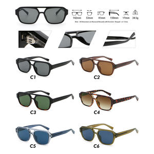 Gafas de Sol Superhot Eyewear 81014 Fashion 2025 Retro Cuadradas Estilo Piloto con Patillas de Alambre CP - Product Image 6