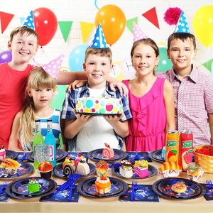 Space Themed Party Supplies Weltraum Geburtstag Dekorationen Alles Gute zum Geburtstag Banner Galaxy <span class=keywords><strong>Astronaut</strong></span> Party Dekorationen für Kinder - Product Image 6