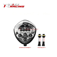 Phare avant de moto Rise Racing avec projecteur, faisceau haut et bas, phare LED pour Victory Cross Country
